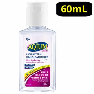 Aqium Ultra Anti-bacterial Hand Sanitiser 60mL