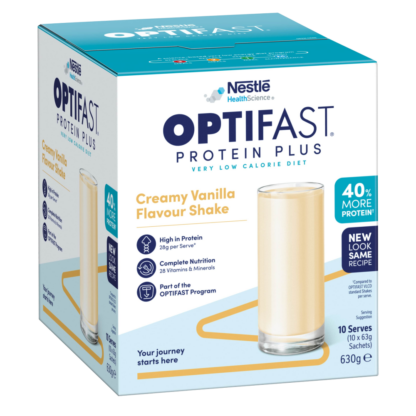 Optifast VLCD Protein Plus Shake 10 x 63g Sachets (630g) - Creamy Vanilla Flavour