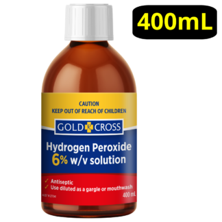 Gold Cross Hydrogen Peroxide 6% 400mL