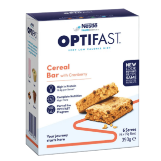 OPTIFAST VLCD 6 x 65g Bars - Cereal w/ Cranberry Flavour