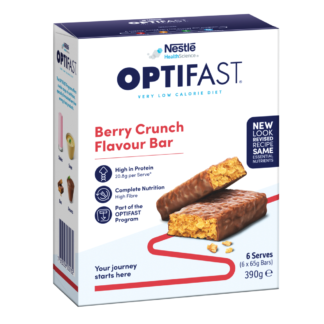 OPTIFAST VLCD 6 x 65g Bars - Berry Crunch Flavour