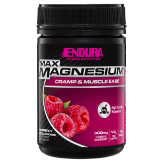 Endura MAX Magnesium Cramp & Muscle Ease 260g Powder - Raspberry Flavour