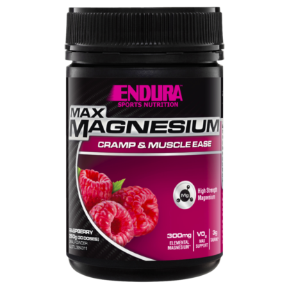 Endura MAX Magnesium Cramp & Muscle Ease 260g Powder - Raspberry Flavour