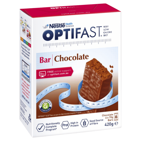 Optifast VLCD 6 x 70g Bars - Chocolate Flavour