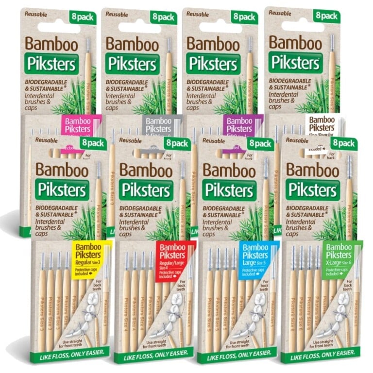 Bamboo Piksters Interdental Brushes 8 Pack Discount Chemist