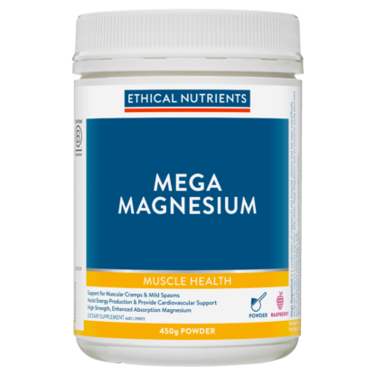 Ethical Nutrients Mega Magnesium Powder 450g - Raspberry