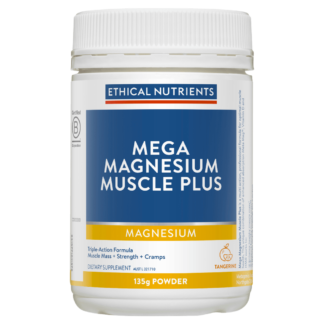 Ethical Nutrients Mega Magnesium Muscle Plus 135g Powder - Tangerine