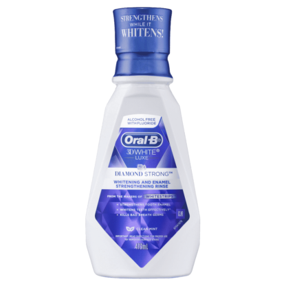 Oral-B 3DWhite Luxe Diamond Strong Mouthwash 473mL - Clean Mint