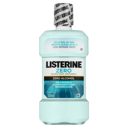 Listerine Zero Alcohol Mouthwash 500mL