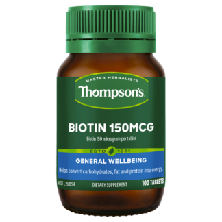 Thompson's Biotin 150mcg 100 Tablets