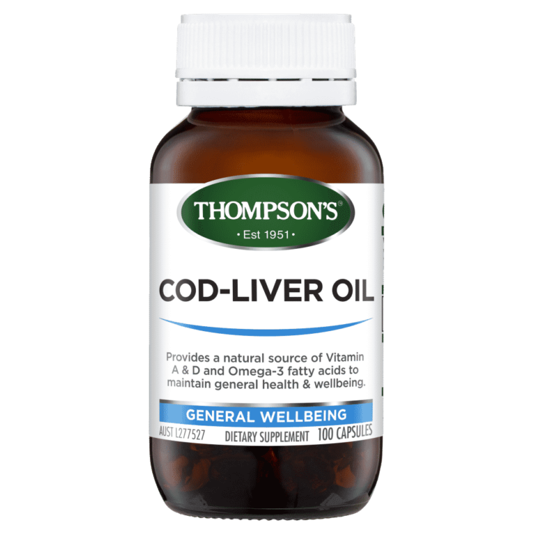 Thompson's Cod Liver Oil 100 Capsules Discount Chemist