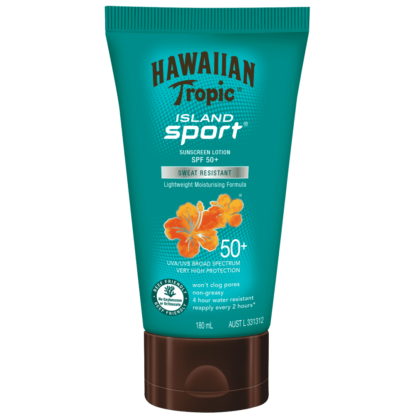 Hawaiian Tropic Island Sport SPF 50+ Sunscreen Lotion 180mL