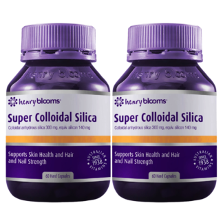 Henry Blooms Super Colloidal Silica 2 x 60 Capsules (Twin Pack)