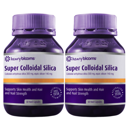 Henry Blooms Super Colloidal Silica 2 x 60 Capsules (Twin Pack)
