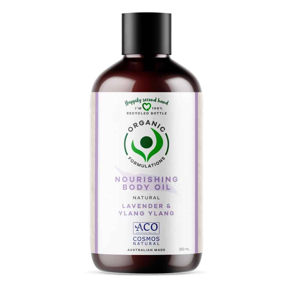 Organic Formulations Nourishing Body Oil 250mL - Lavender & Ylang Ylang ...