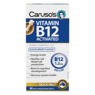 Caruso's Vitamin B12 Activated 60 Orally Disintegrating Tablets