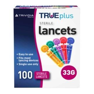 TRUEplus Sterile Lancets 33G 100pk
