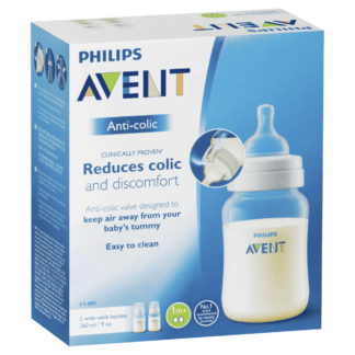 AVENT Anti-Colic Baby Feeding Bottle 260mL Twin Pack