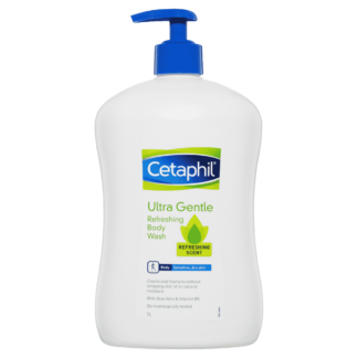 Cetaphil Ultra Gentle Refreshing Body Wash 1 Litre Pump