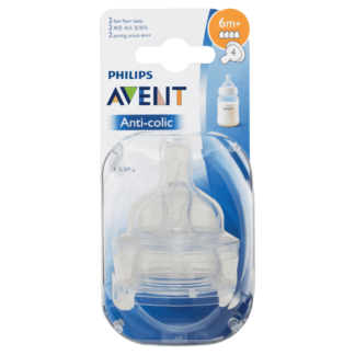 AVENT Anti-Colic Teat 6m+ Fast Flow 2 Pack