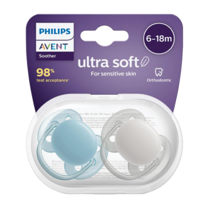 AVENT Ultra Soft 6-18m Soothers 2 Pack