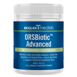 Bioglan Medlab ORSBiotic Advanced Oral Rehydration Solution 150g Powder - Orange Flavour