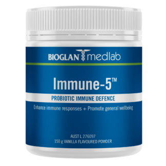 Bioglan Medlab Immune-5 150g Powder - Vanilla Flavour