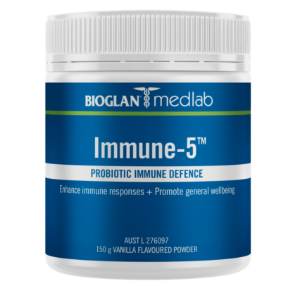 Bioglan Medlab Immune-5 150g Powder - Vanilla Flavour