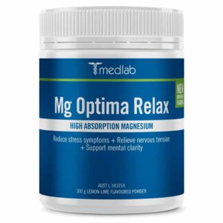 Medlab Mg Optima Relax 300g Powder - Lemon Lime Flavour