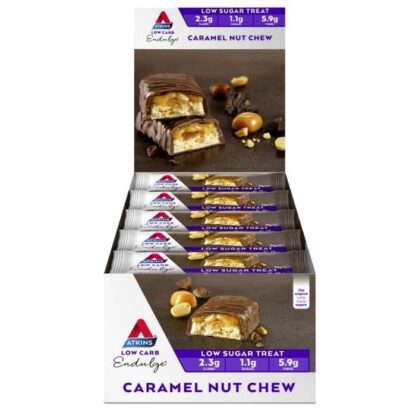 Atkins Low Carb Endulge Bars 15 x 34g - Caramel Nut Chew
