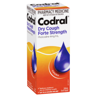 Codral Dry Cough Forte Strength Oral Liquid 200mL - Peach Flavour