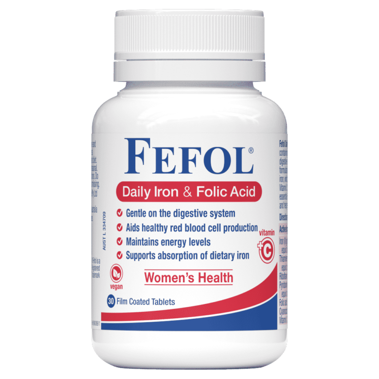 Fefol Daily Iron And Folic Acid 30 Tablets Discount Chemist