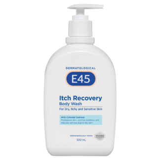 E45 Itch Recovery Moisturising Body Wash 500mL Pump