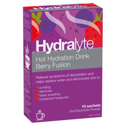 Hydralyte Hot Hydration Drink 10 Pack - Berry Fusion