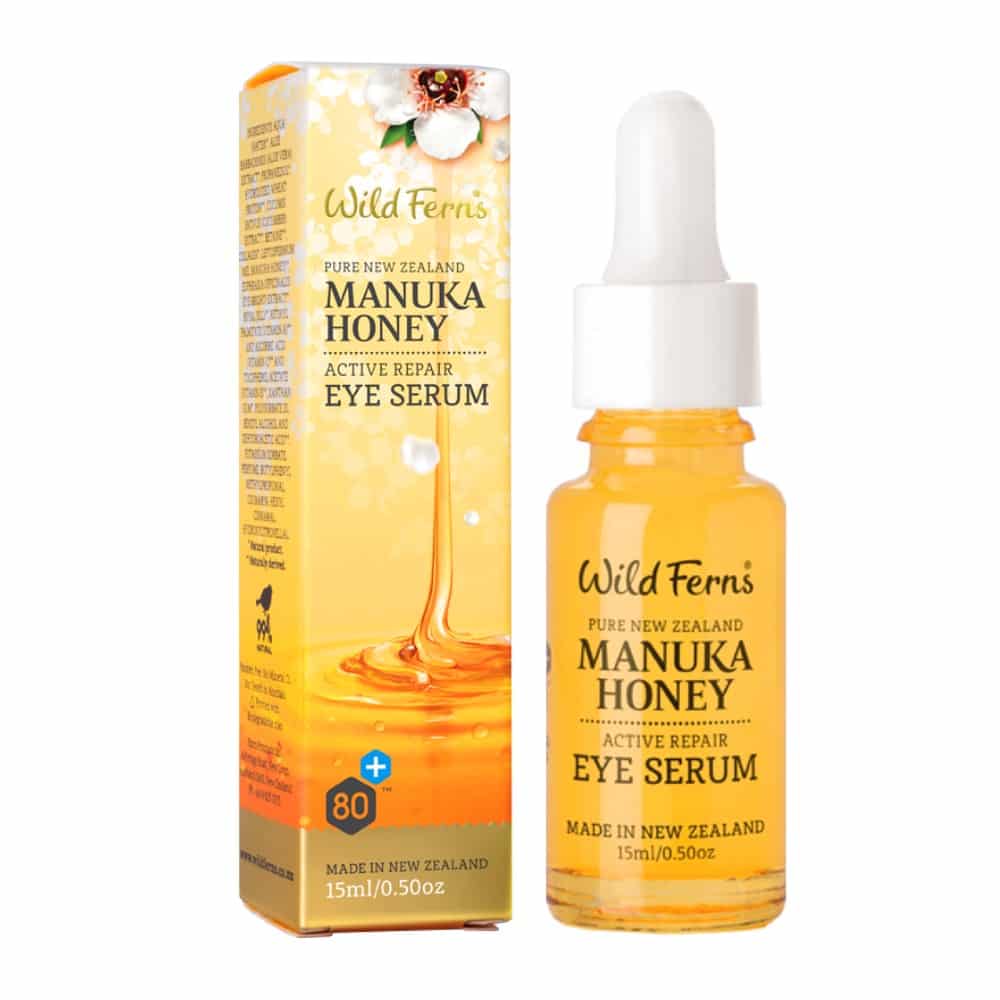Wild Ferns Manuka Honey Active Repair Eye Serum 15mL Ultra Hydrating Antioxidant