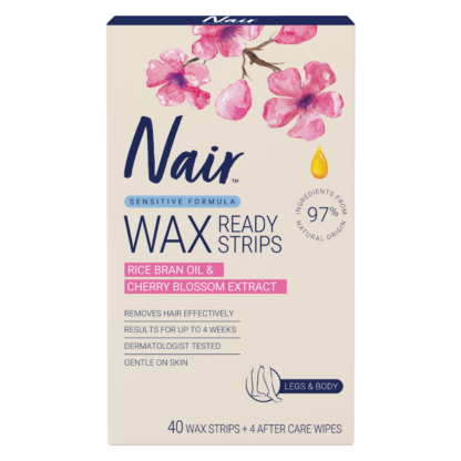 Nair Sensitive Wax Ready Strips 40 Pack