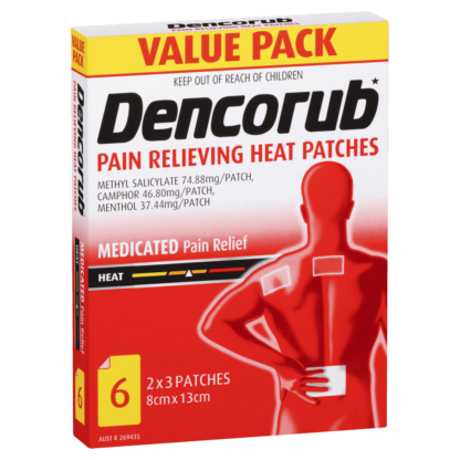 Dencorub Pain Relieving Heat Patches 6pk (Value Pack)
