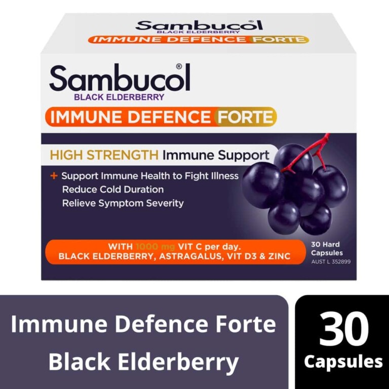 Sambucol Immune Defence Forte 30 Hard Capsules – Discount Chemist