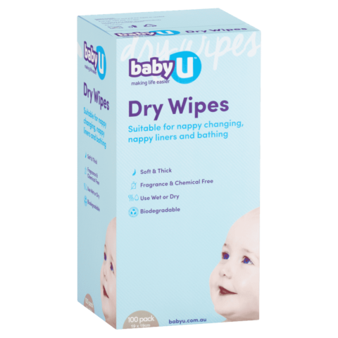 babyU Dry Wipes 100pk