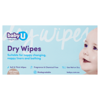 babyU Dry Wipes 100pk