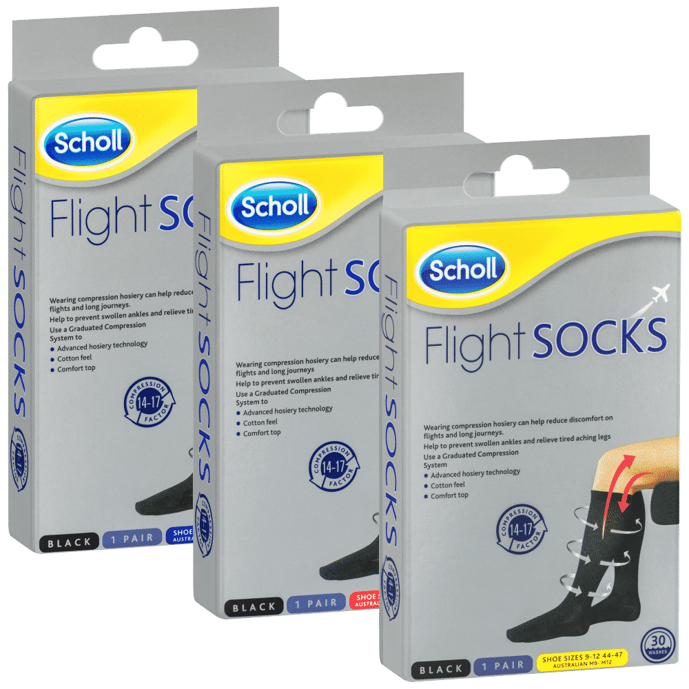 Scholl Flight Socks Black 1 Pair – Discount Chemist