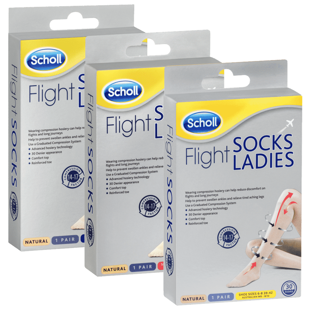Scholl Flight Socks Ladies Natural 1 Pair – Discount Chemist