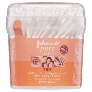 Johnson's Pure Cotton Buds Applicators 150 Pack
