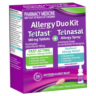 Telfast Non-Drowsy Allergy Duo Kit (180mg 30s + Telnasal 140 Metered Sprays)