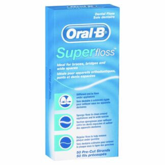 Oral-B Superfloss Dental Floss Pre-Cut Strands 50 Pack