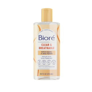 Bioré Clear & Breathable Witch Hazel 2% BHA Toner 236 mL