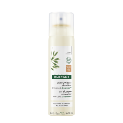 Klorane Dry Shampoo with Oat & Ceramide 150ml - Dark Hair Tinted