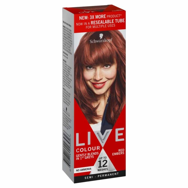 Schwarzkopf Live Colour 75ml Red Embers Discount Chemist 6832