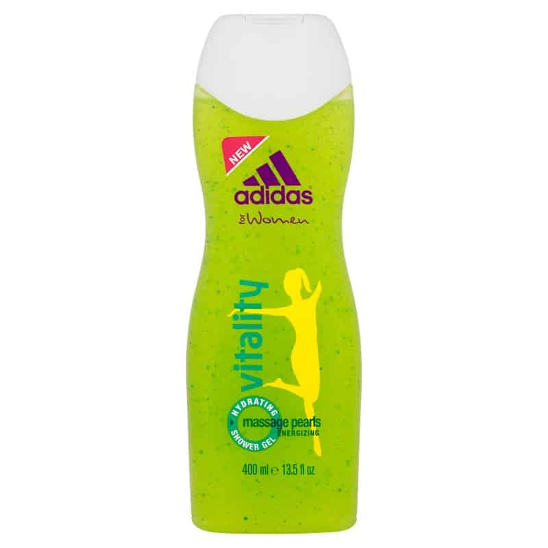 Adidas for Women Vitality Shower Gel 250mL Massage Pearls Energising Hydrating