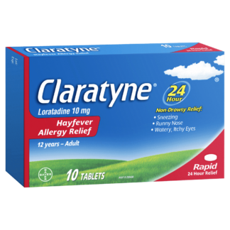 Claratyne Hayfever Allergy Relief 10 Tablets